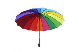 Qianqian Umbrella-23 inch straight rainbow umbrella 026